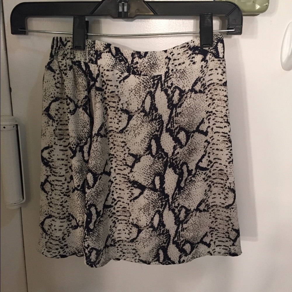 TOBI snakeskin skirt